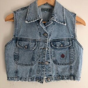 Sleeveless Jeans Jacket